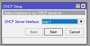 dhcp wizard step 1
